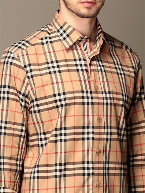 burberry peach shirt|Burberry her men's clothing.